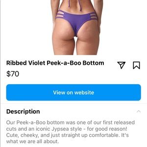 Two piece Jypsea Local Purple Bikini